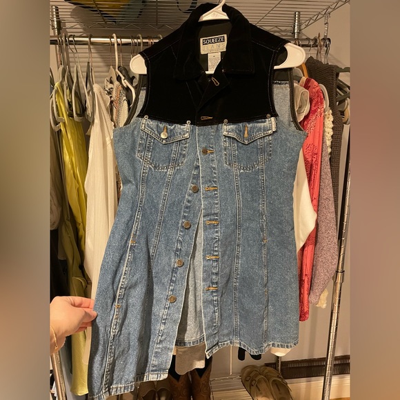 Vintage denim dress - Picture 4 of 9